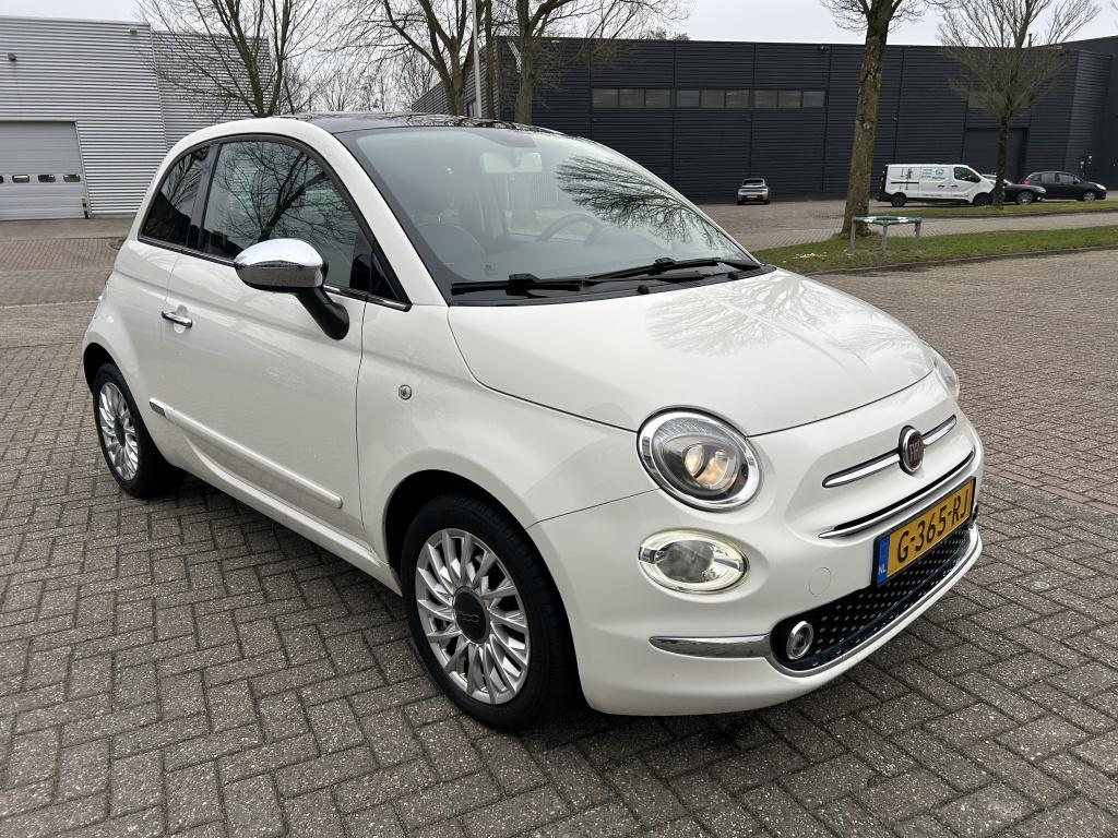 Fiat 500 1.2 Lounge AIRCO CRUISE PANO PDC. (bj 2018), Stof, Gebruikt, 4 cilinders, 840 kg