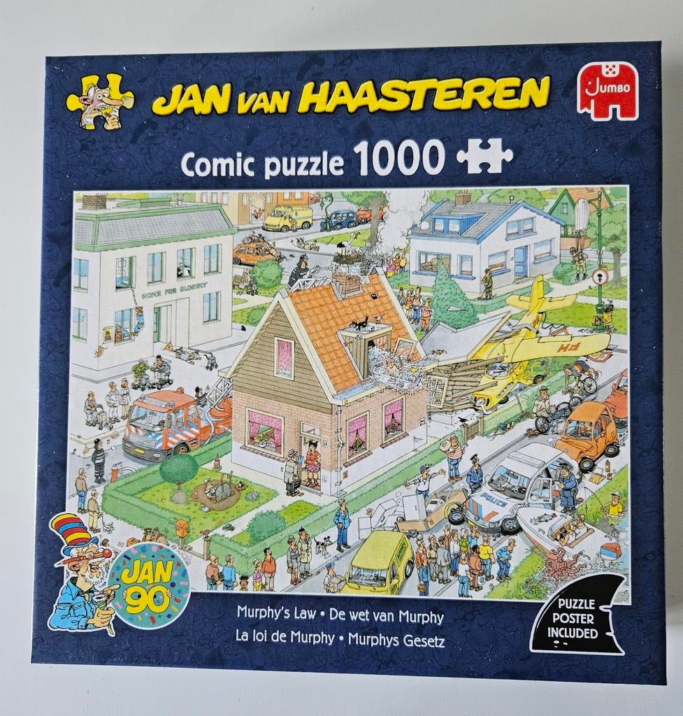 Jan van Haasteren  De wet van Murphy, Ophalen of Verzenden, 500 t/m 1500 stukjes, Zo goed als nieuw
