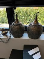 Set van 2 Oosterse Plafondlampen - Metaal met Patroon, Ophalen, Zo goed als nieuw, Metaal, Oosters