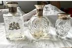 Drie vintage parfumflesjes van glas, Ophalen of Verzenden