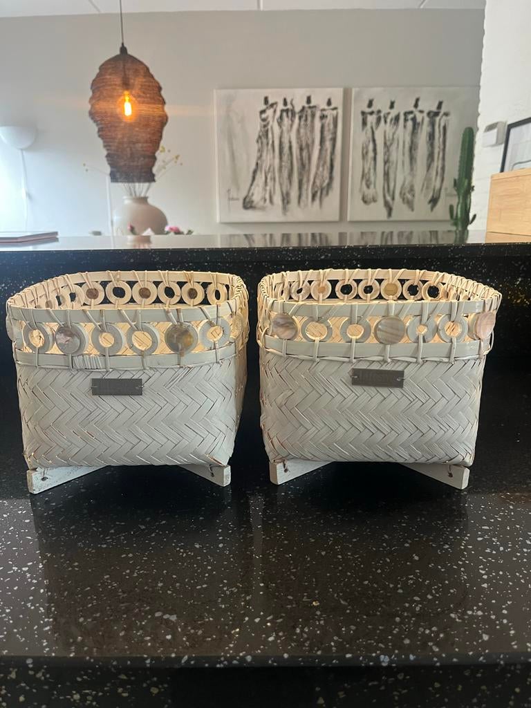 Twee Lifestyle Home Collection manden, Overige materialen, Gebruikt, Mand, Vierkant