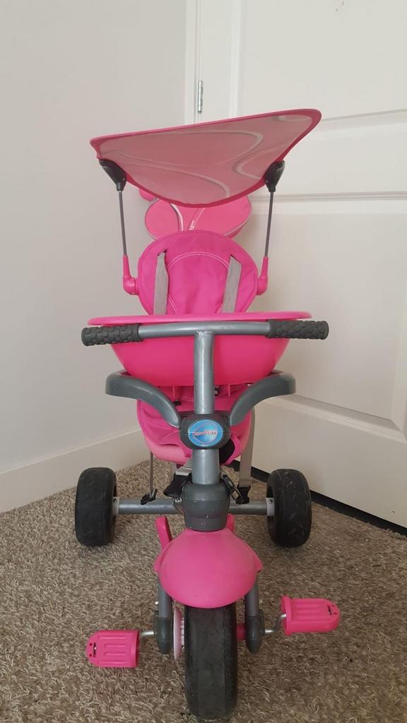 Driewieler Smart Trike met Duwstang en Zonnekap, Ophalen, Gebruikt, Duwstang