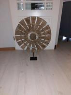Decoratief houten wiel op standaard, Ophalen, Gebruikt