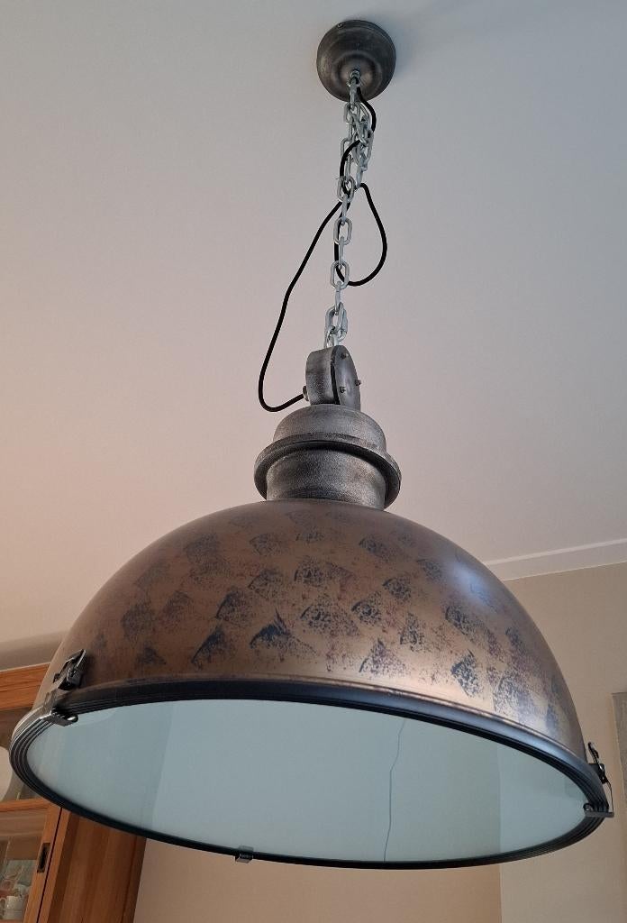 Industriële hanglamp Bikkel., Ophalen, 50 tot 75 cm, Industrieel., Zo goed als nieuw