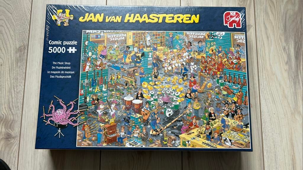 Jan van Haasteren de muziekwinkel, Hobby en Vrije tijd, Denksport en Puzzels, Ophalen of Verzenden, Meer dan 1500 stukjes, Nieuw