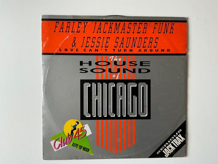 Farley "Jackmaster" Funk – Love Can't Turn Around 12’ huose, Cd's en Dvd's, Vinyl | Dance en House, Gebruikt, Disco, 12 inch, Ophalen of Verzenden