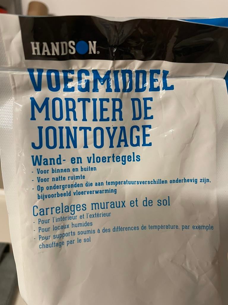 Voegmiddel Handson 2kg (wand /tegel), Ophalen, Overige materialen, 60 cm of meer, Nieuw