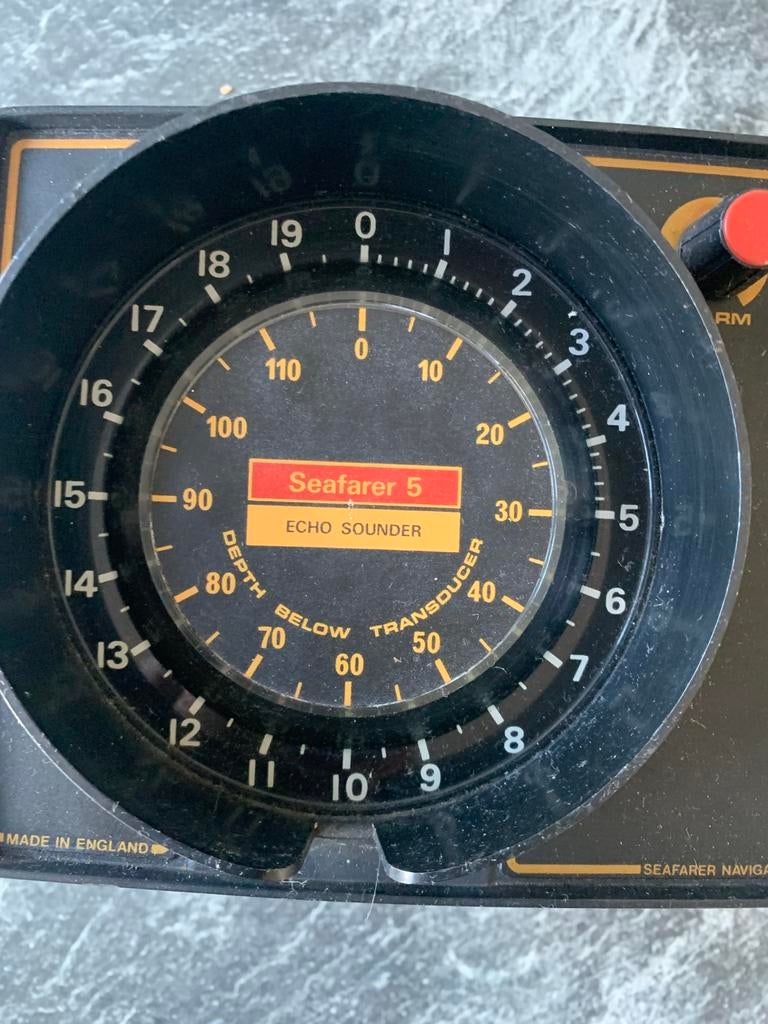 Dieptemeter Seafarer 5 - Vintage Echo Sounder, Ophalen of Verzenden, Gebruikt, Overige typen