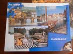 puzzelbox met 3 puzzels Praag, Danzig en St. Petersbug, Ophalen of Verzenden, 500 t/m 1500 stukjes, Gebruikt, Legpuzzel