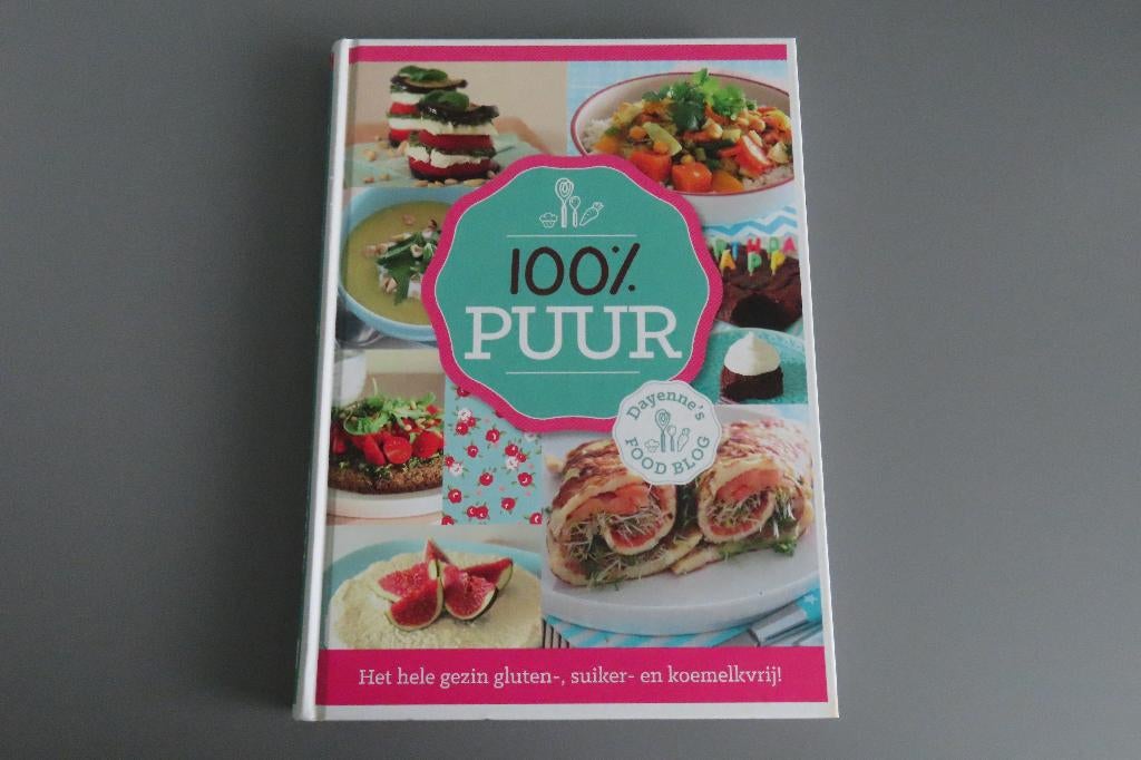 100% puur het hele gezin gluten-, suiker- en koemelkvrij, Boeken, Ophalen of Verzenden, Zo goed als nieuw, Dieet en Voeding