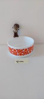 Vintage Arcopal Lotus schaal oranje 17 cm jaren 70, Huis en Inrichting, Keuken | Servies, Eu, Eu, Ophalen of Verzenden, Overige stijlen