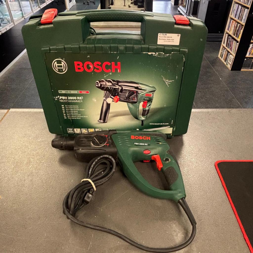 Bosch PBH 2800 RE Boorhamer | Nette staat, Bosch, Zo goed als nieuw, Support@bosch.com, Robert Bosch GmbH
Robert-Bosch-Platz 1
70839 Gerlingen-Schillerhöhe
Germany