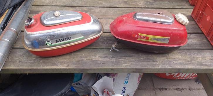 Benzinetankjes Puch MV50 - Gebruikt, Fietsen en Brommers, Brommeronderdelen | Puch, Ophalen of Verzenden