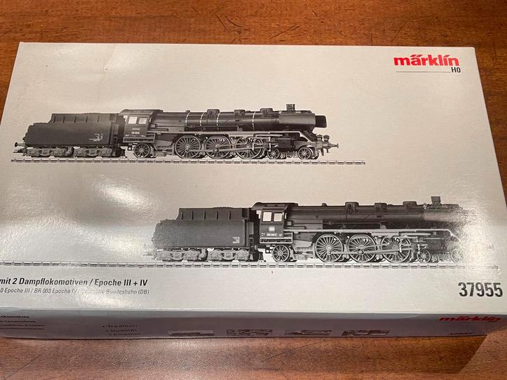 ** NIEUW ** Märklin 37955 ** Set met 2 Stoomlocomotieven **, Hobby en Vrije tijd, Modeltreinen | H0, Nieuw, Locomotief, Wisselstroom