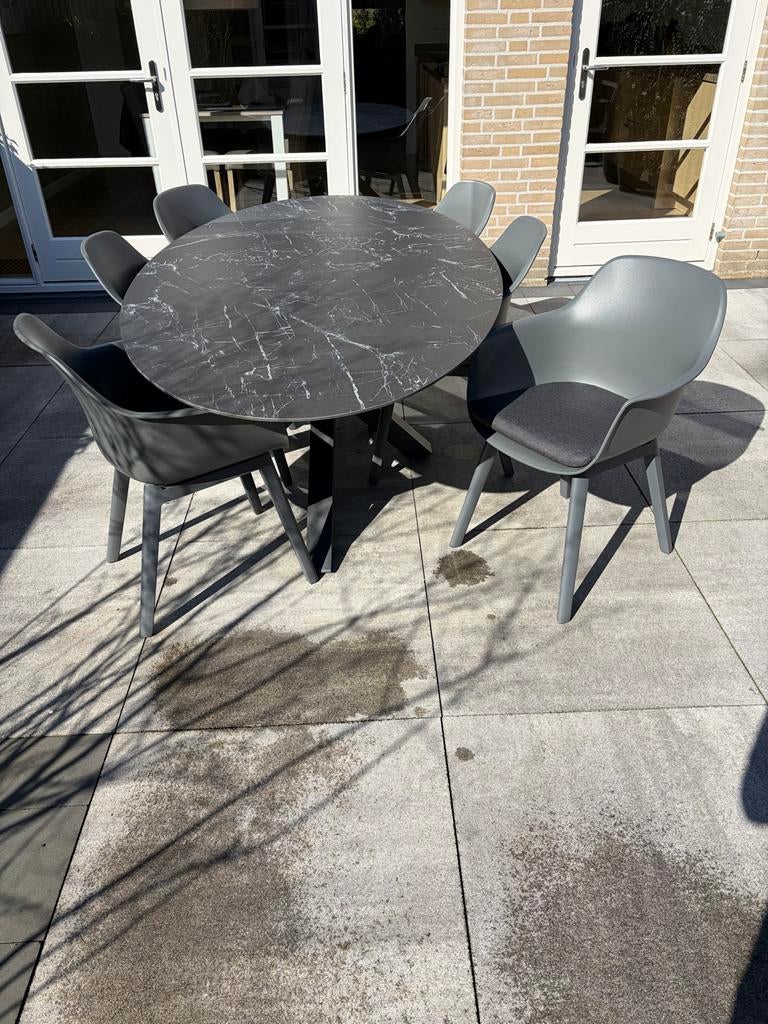 Life Outdoor Living tuinset Texas met kuipstoelen, Ophalen, Overige materialen, Eettafel, 6 zitplaatsen