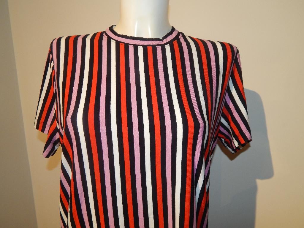 Stieglitz fijn shirt langer model gestreept kleuren ZGAN L, Overige kleuren, Verzenden, Maat 42/44 (L), Stieglitz