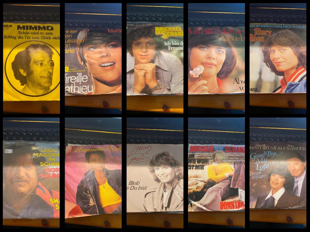 50 Vinyl Singles (7”) – Schlager / 70s & 80s, Gebruikt, Overige genres, 7 inch, Single