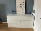 Witte ladekast met 6 lades, Ophalen, Gebruikt, 100 tot 150 cm, 5 laden of meer