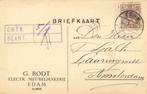 G. Bodt, Electr. Meubelmakerij, Edam - 09.1924 - briefkaart, Ophalen of Verzenden, Briefkaart