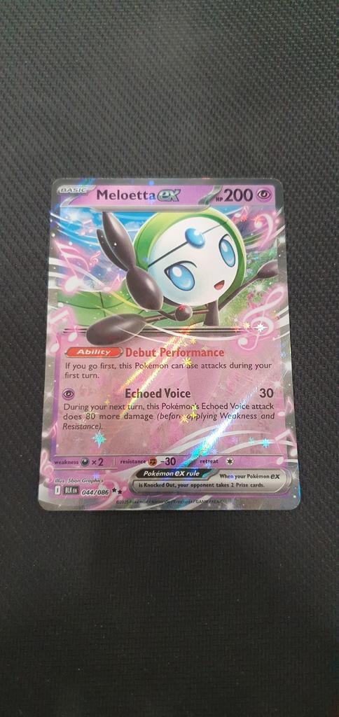 Meloetta EX Black Bolt 044/086 NM Pokémon Kaart, Ophalen of Verzenden
