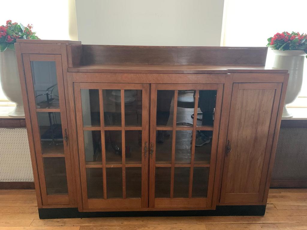 Art deco vitrine, Huis en Inrichting, Kasten | Vitrinekasten, Ophalen of Verzenden, Zo goed als nieuw, 25 tot 50 cm, 150 tot 200 cm