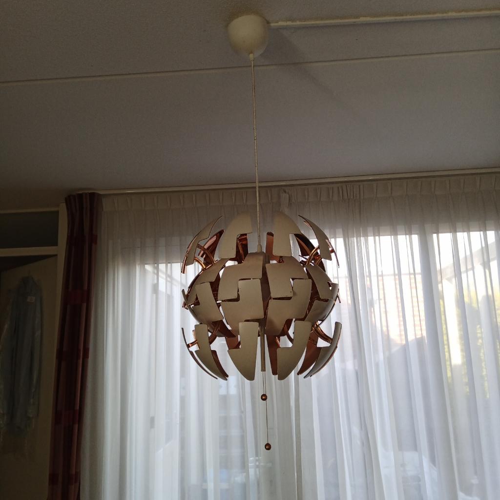 IKEA PS 2014 Hanglamp, wit/zilverkleur, 52 cm, Ophalen, Gebruikt, 50 tot 75 cm