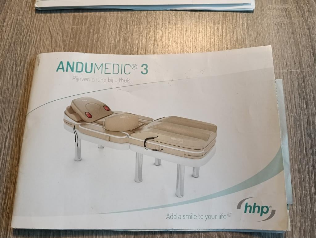 Andumedic 3 masagebed incl handleiding, Sport en Fitness, Massageproducten, Ophalen, Zo goed als nieuw, Overige typen