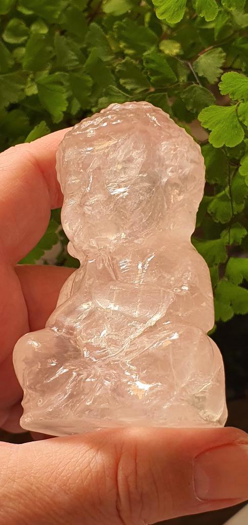 Schitterende roze Morganiet Boeddha! Loving Joy Magic, Verzamelen, Mineralen en Fossielen, Mineraal, Verzenden