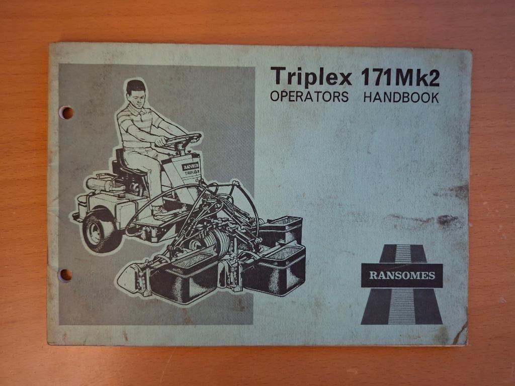 Gebruikershandleiding Ransomes Triplex 171Mk2, Ophalen of Verzenden, Gelezen, Tractor en Landbouw