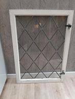 Oude glas in lood raam, Gevelraam of Ruit, Gebruikt, Minder dan 80 cm, Glas in lood