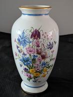 Franklin Mint Witte Vaas met Bloemenmotief, Ophalen of Verzenden