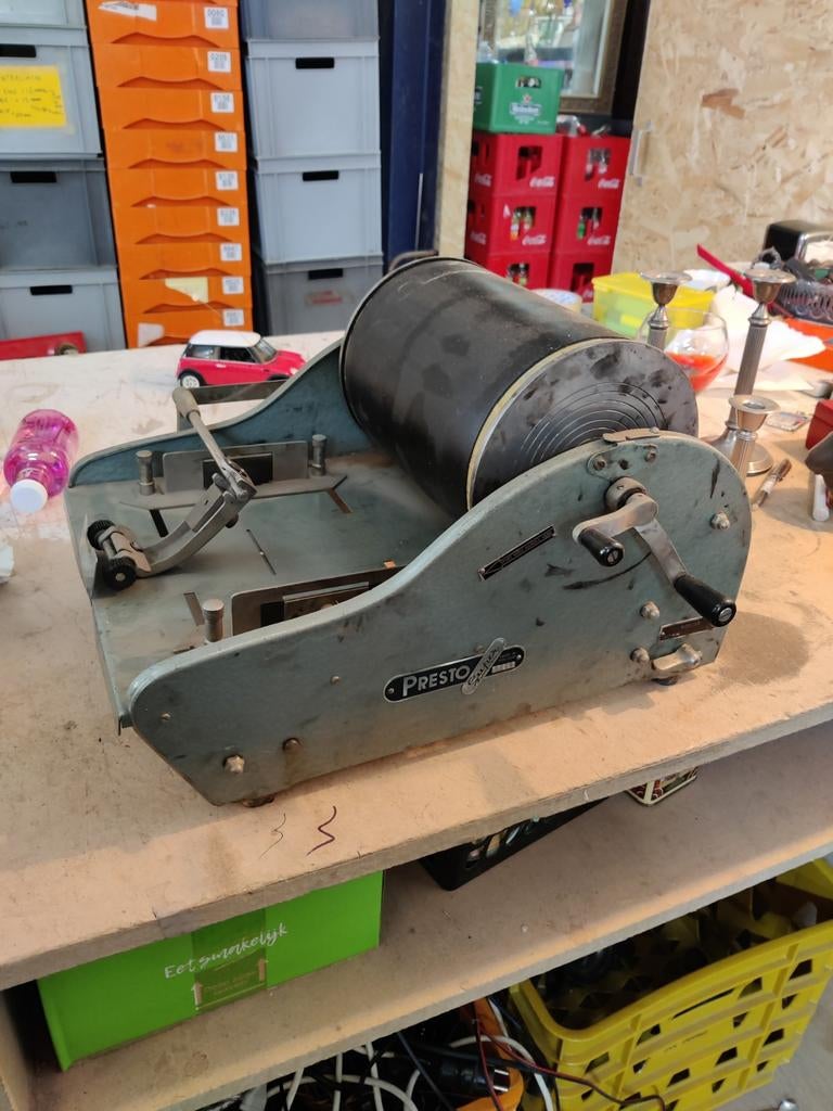 Hectograaf drukpers Presto Super, Ophalen