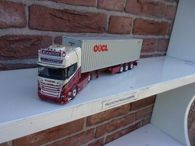 Tekno  Scania  R - Serie  Topline  van  Contlift., Ophalen of Verzenden, Nieuw, Bus of Vrachtwagen, Tekno