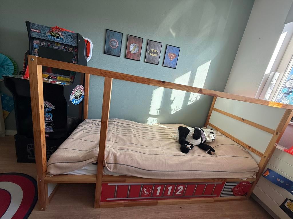 IKEA KURA Bed (Brandweer Hack) - Zonder Matras, Ophalen, Gebruikt, 90 cm, 200 cm