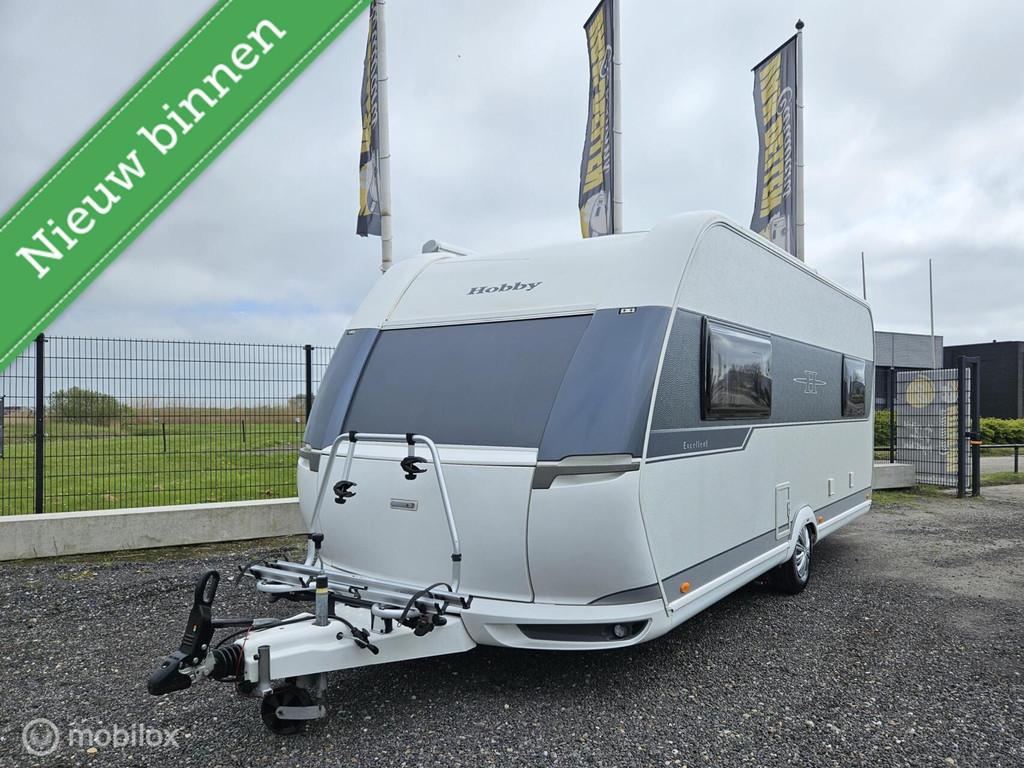 HOBBY EXCELLENT 495 UL|ENKELE BEDDEN|LUIFEL|MOVER|FIETSENDRA, Hobby, 7 tot 8 meter, Bedrijf, Schokbreker