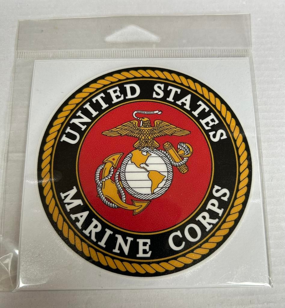 USMC Auto Sticker United States Marine Corps, Verzamelen, Militaria | Algemeen, Marine, Overige typen, Amerika, Verzenden