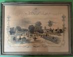 Old historical lithograph 1830 depicting scene in Rotterdam., Ophalen of Verzenden