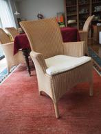 5 Lloyd Loom rieten stoelen, Huis en Inrichting, Stoelen, Ophalen, Gebruikt, Bruin, Riet of Rotan