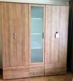 Linnen/kledingkast met harmonica deuren/ laden, Ophalen, Met deur(en), Gebruikt, 200 cm of meer