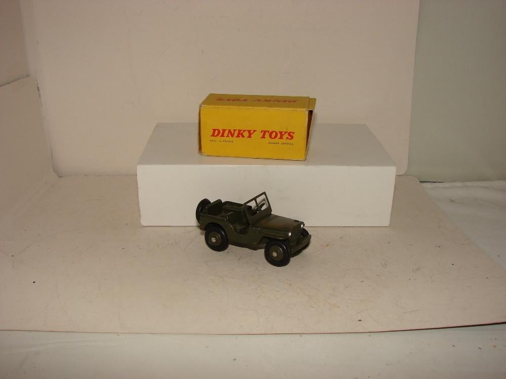 Franse dinky toy 80B Hotchkiss Jeep Mint in doosje uit 1958, Ophalen of Verzenden, Nieuw, Auto, Dinky Toys