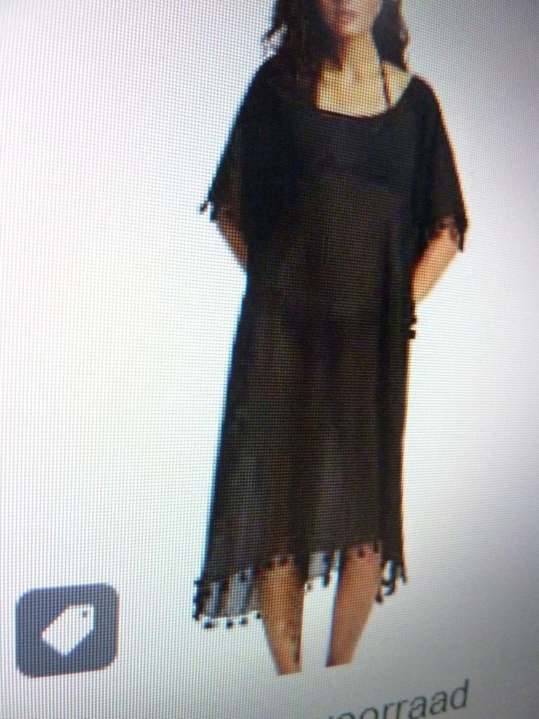 Seafolly zwarte langere kaftan cover up beach dress Nieuw, Verzenden, Nieuw, Zwart, Overige typen