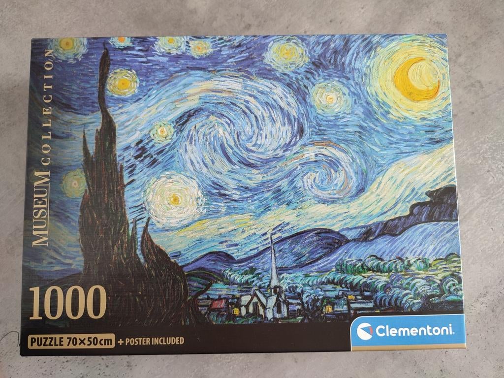 Museum Collection Puzzel - The Starry Night 1000  stukjes, Ophalen of Verzenden, 500 t/m 1500 stukjes, Zo goed als nieuw