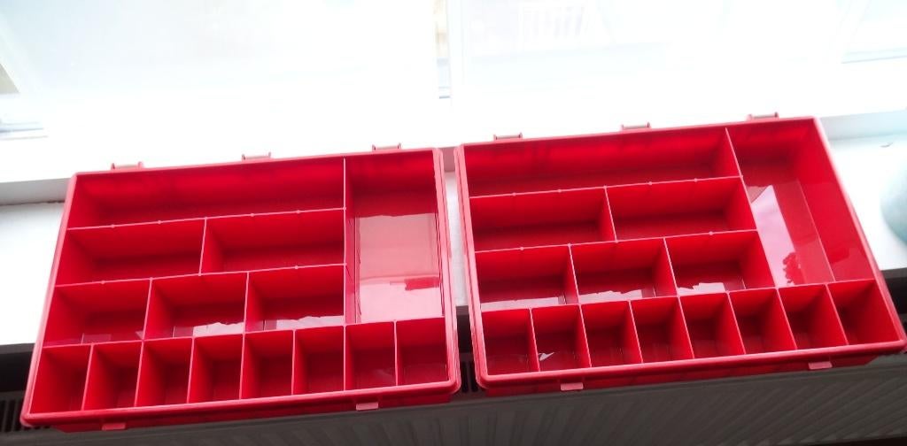 sorteerbakken  2 stuks   RAACO   topmerk  voor hobby, Gebruikt, Overige typen, Minder dan 35 cm, Minder dan 50 cm