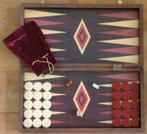 Backgammon in houten koffer. Manopoulos., Ophalen of Verzenden, Minder dan 500 stukjes, Zo goed als nieuw, Overige typen