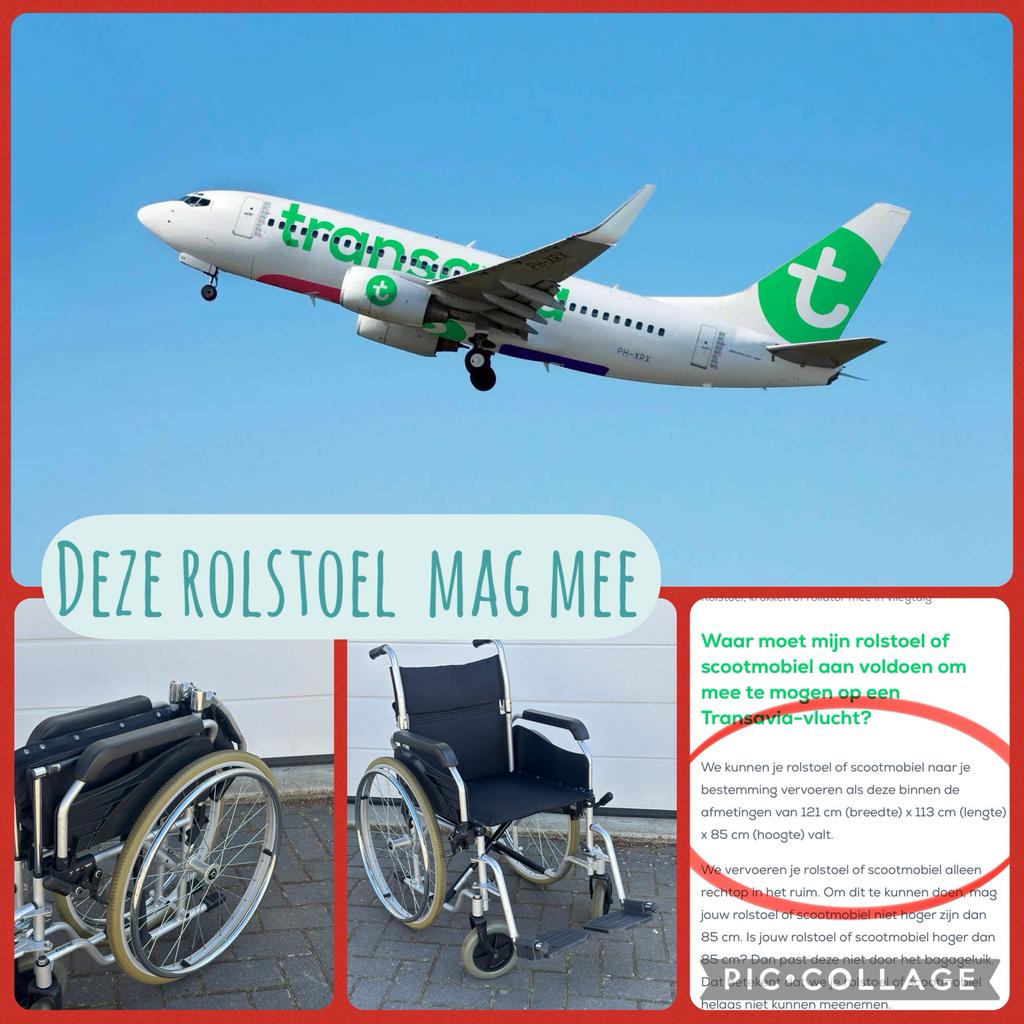 Rolstoel dubbel inklapbaar voldoet aan luchtvaart afmetingen, Diversen, Rolstoelen, Gebruikt, Meer info ☎️0️⃣6️⃣➖2️⃣0️⃣9️⃣0️⃣1️⃣0️⃣4️⃣0️⃣