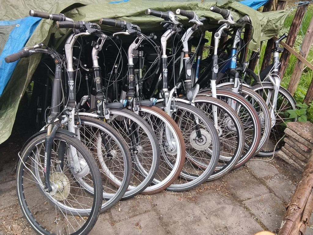 Partij van 9 fietsen voor opkoper, handelaar, oa 8 ebikes, Ophalen, Gebruikt