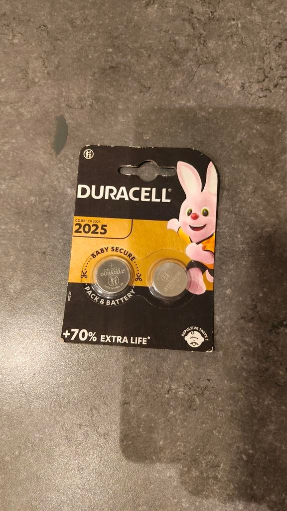 Duracell CR 2025 batterijen, 2 stuks, Audio, Tv en Foto, Accu's en Batterijen, Ophalen of Verzenden, Nieuw