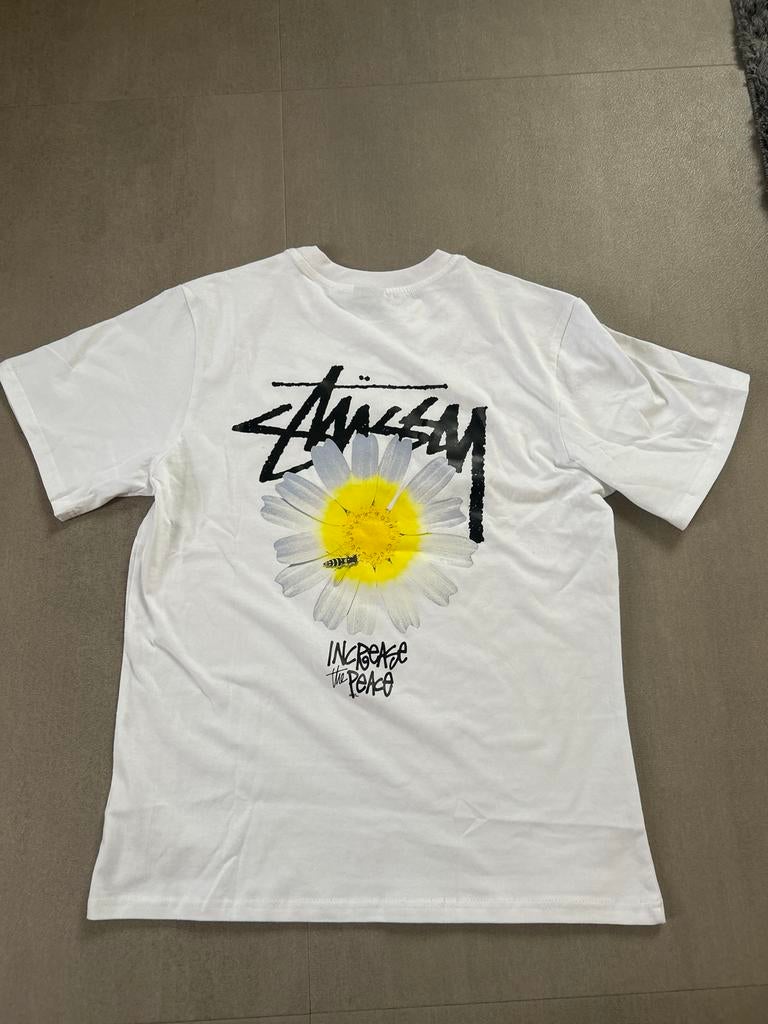 Stussy T-shirt Wit - Maat L, Ophalen of Verzenden, Zo goed als nieuw, Maat 52/54 (L), Wit