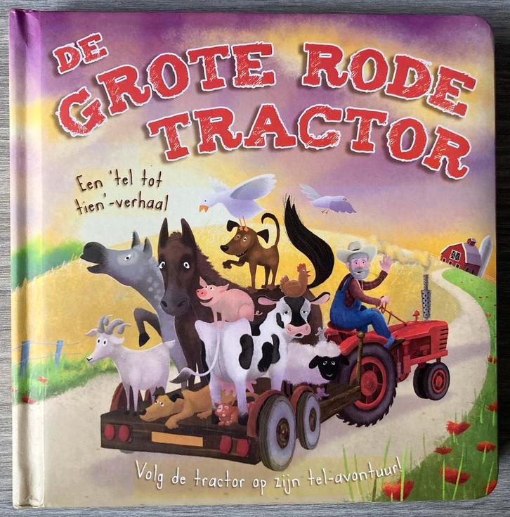 De grote rode tractor - Oakley Graham & Coen Hamelink, Boeken, Kinderboeken | Baby's en Peuters, Zo goed als nieuw, Ophalen of Verzenden