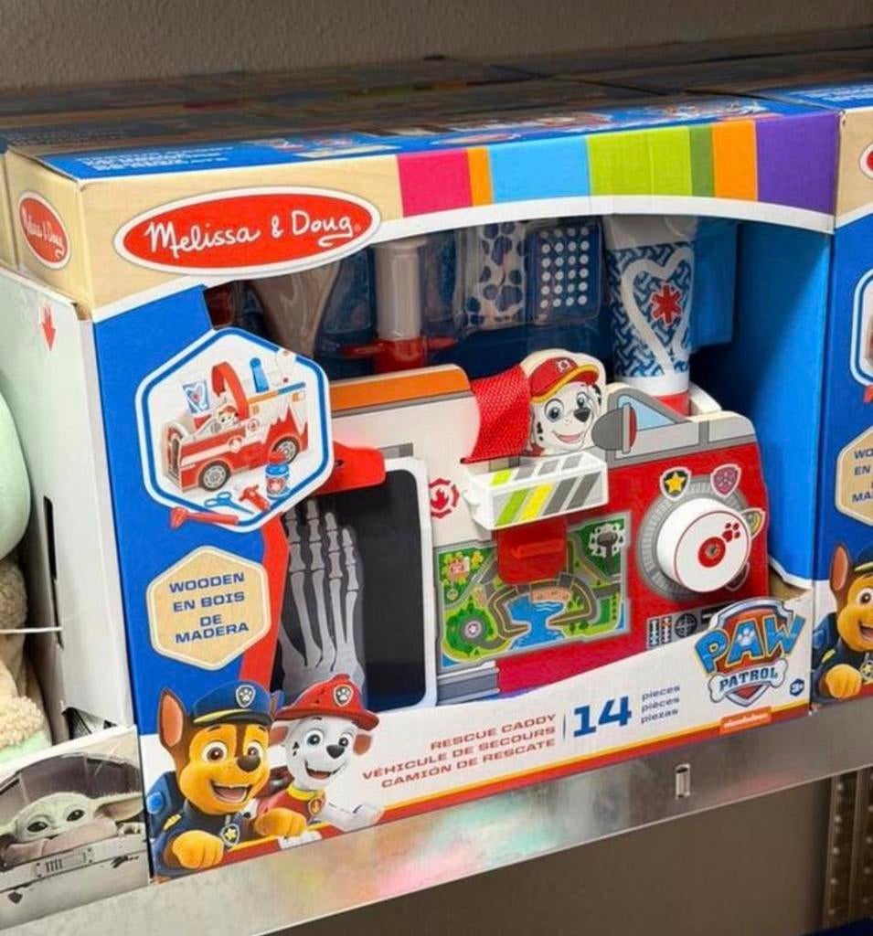 Paw Patrol Wood Rescue Caddy houten voertuig hout speelgoed, Ophalen of Verzenden, H, H, H